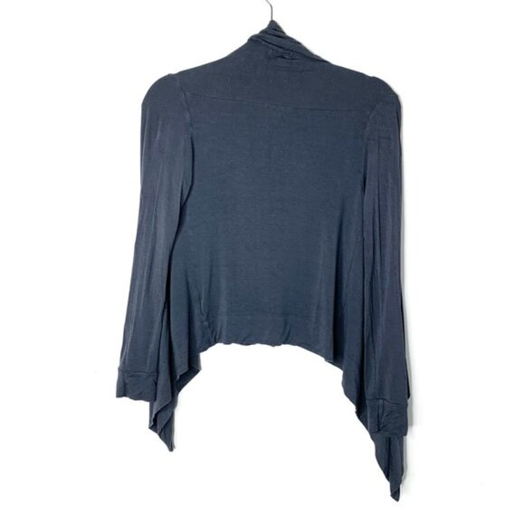 Aritzia Talula Women's Shrug Cardigan Sweater Jersey Draped Open Front Y2k 2000 - Picture 9 of 11